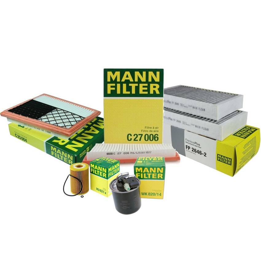 Mercedes Air / Cabin Air / Fuel / Engine Oil Filter Kit 164830021864 - MANN-FILTER 3739342KIT